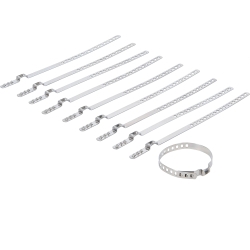 Stainless Steel CV Boot Clamp Set 7 mm 20–50 mm 10 pcs