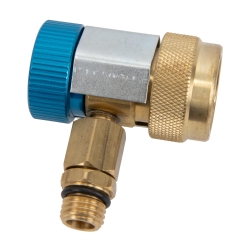 R1234yf бърза връзка за ниско налягане с вентил и адаптер към SAE 1/4"