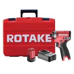 Set cheie de impact cu acumulator Rotake S11 16V, 1/4" (6,35 mm) HEX, 180Nm, 3 viteze, fără perii, cu acumulator, încărcător rapid și valiză