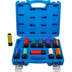 Set tubulare de impact cu protecție 15–27 mm și tubulare speciale pentru roți, 11 piese (1/2")