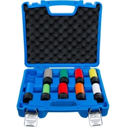 Protective Impact Socket Set 15–24 mm & Special Wheel Nut Sockets, 10 pcs (1/2")