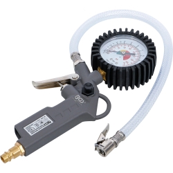 Die-Cast Aluminium Pneumatic Tyre Inflator Gun, 0–8 bar