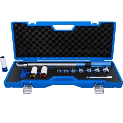 Set cu cheie dinamometrică 1/2", 40–220 Nm – 12 piese