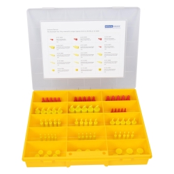 Universal Blanking Cap and Plug Set, 78-Piece, for Lines and Injectors, Ø 4–18 mm, M12–M16