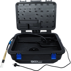 Portable Parts Washer 230 V with Flow-Through Cleaning Brush
