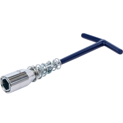 Cheie pentru bujii cu mâner în T și articulație flexibilă, 16/21 mm
