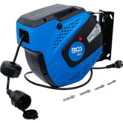 Tambur electric cu retragere automată 15 m, 3 × 1,5 mm², IP20