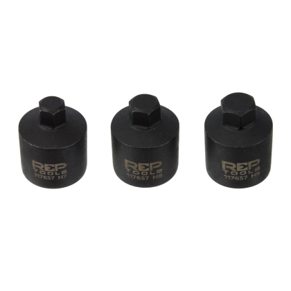Set biți tubulari hexagonali scurți pentru etriere de frână 7, 8, 9 mm 3 piese