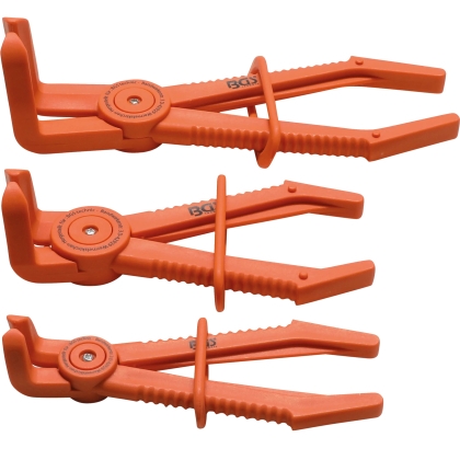 90° Hose Pinch-Off Clamp Set, 3 Pieces, Plastic