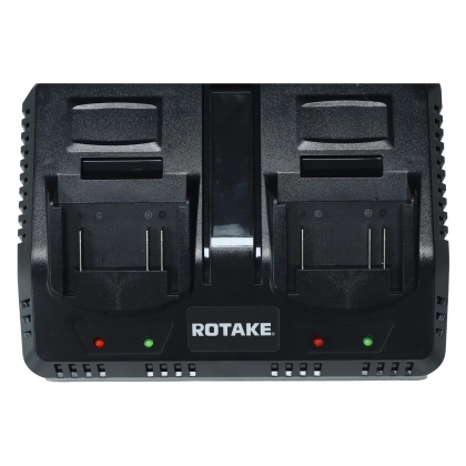 Rotake ROT-18C2D Dual Fast Charger 18V / 20V, 2 × 2A for Li-Ion Batteries