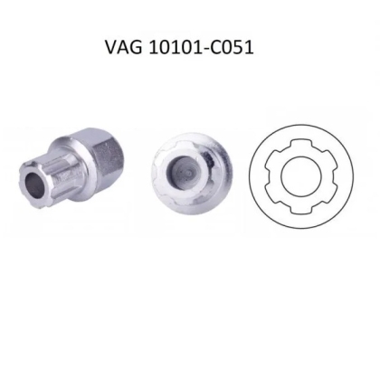 Bit tubular pentru piulițe antifurt VAG as T10101-C