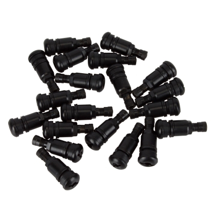 Universal Black Metal Tyre Valves, 42 mm, 20 pcs