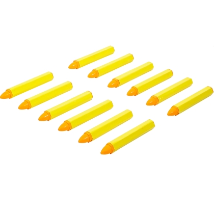 Yellow Grease Marking Pencils, 12 pcs