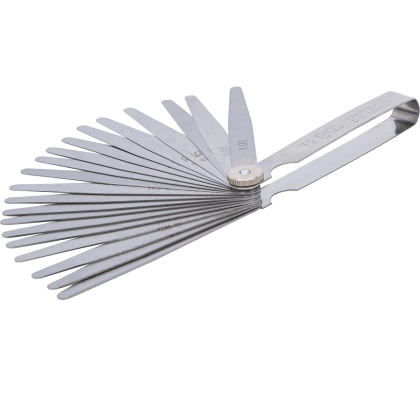 Precision Feeler Gauge with 20 Tapered Blades, 0.05–1.0 mm