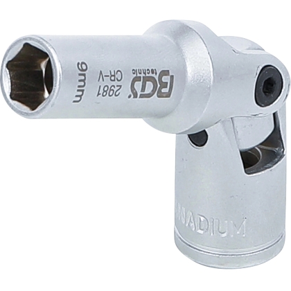 Swivel Glow Plug Socket, 3/8", 8–16 mm