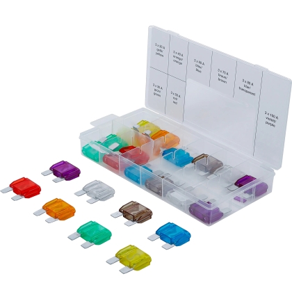 Maxi Automotive Fuse Assortment, 20–100 A, 24-Piece