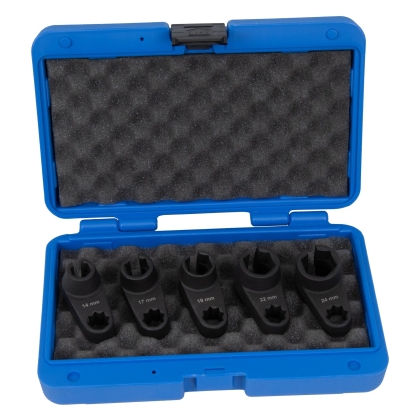 Slotted Special Socket Set 1/2" for Lambda Oxygen Sensors, 14–24 mm