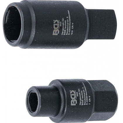 Sockets for Bosch Injection Pumps, Triangular Head – 7 & 12.6 mm