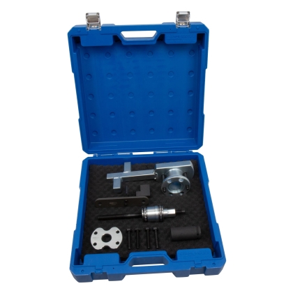 Set dispozitive fixare arbore cotit și extractor fulie pentru Jaguar / Land Rover 3.5L–5.0L (ca 303-1304, 303-1437, 303-1439, 303-1440, 303-1441, 303-1448)