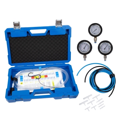 Diagnostic Set for Turbocharger, Crankcase Ventilation & Particulate Filter with Manometers and Hose Balance