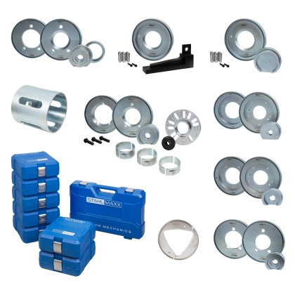 Compact Wheel Bearing Complete Tool Set with Press Bell for VAG 72/78/85, Ford 78/82, PSA 92, Mercedes 92/96, Opel Insignia