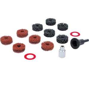 Wheel Hub Cleaning Kit for Wheel Studs and Wheel Nut Studs 14 pcs