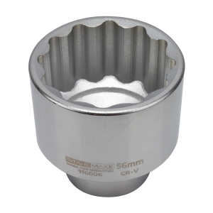Special Hub Nut Socket 56 mm, 12-Point, 3/4" Drive for Ford Transit Rear Axles