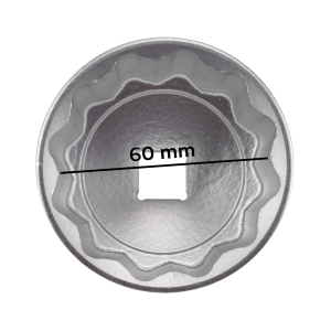 Special Hub Nut Socket 56 mm, 12-Point, 3/4" Drive for Ford Transit Rear Axles