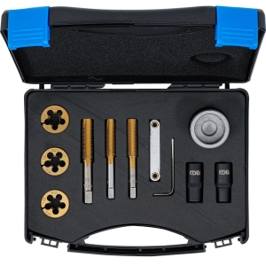 Wheel Stud and Lug Nut Tap & Die Set 12 Pieces