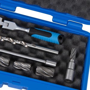 ABS Sensor Bore Cleaning Reamer Set 8 pcs with Angle Ratchet