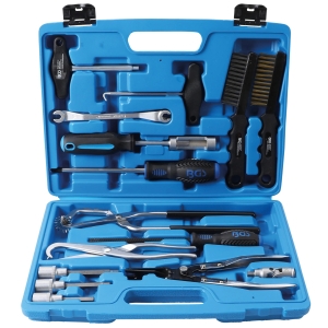 Set scule pentru service frâne 15 piese pentru frâne cu tambur și disc