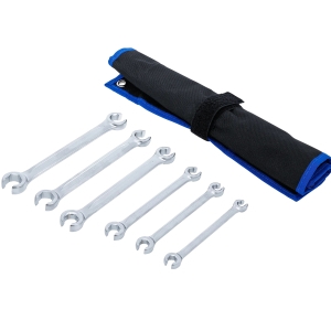 Double Ring Spanner Set Open Type 8 x 10 - 17 x 19 mm 6 pcs