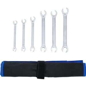 Double Ring Spanner Set Open Type 8 x 10 - 17 x 19 mm 6 pcs