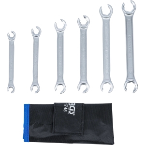 Double Ring Spanner Set Open Type 8 x 9 - 18 x 19 mm 6 pcs