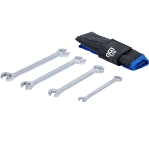 Open Double Ring Spanner Set SAE Sizes 4 pcs