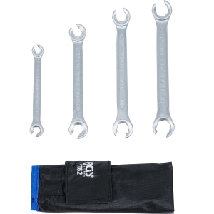 Open Double Ring Spanner Set SAE Sizes 4 pcs