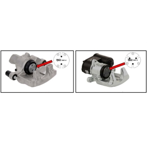 Adaptor universal pentru retragerea pistoanelor etrierelor de frână cu 2 pini