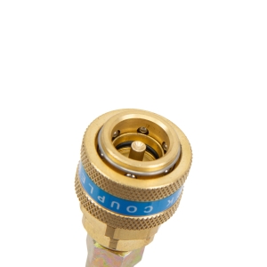 Quick Coupler Adapter with Valve R1234yf to R134a, Straight, Low Pressure