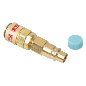 A/C Quick Coupler Adapter with Valve R134a to R1234yf, Straight, High Pressure