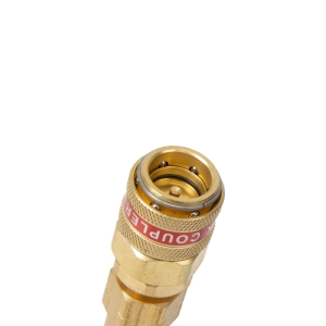 A/C Quick Coupler Adapter with Valve R134a to R1234yf, Straight, High Pressure