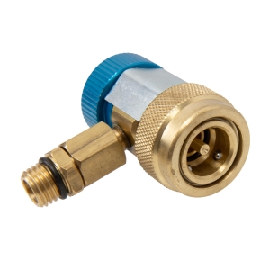 Cuplă rapidă R1234yf de joasă presiune cu ventil și adaptor la SAE 1/4"