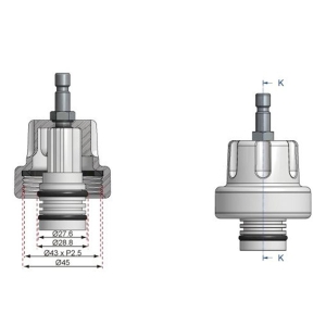Cooling System Pressure Tester Adapter for Mercedes-Benz, PSA, Opel, Dacia, Renault & More