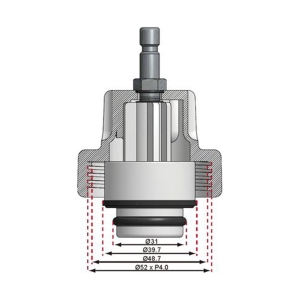 Cooling System Pressure Tester Adapter for BMW, 48 mm