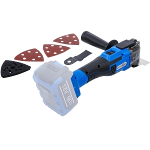 Unealtă multifuncțională oscilantă cu acumulator și motor fără perii 18 V fără acumulator