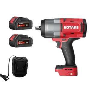 Комплект Rotake T3 акумулаторен ударен гайковерт 20V, 1/2", 1880Nm, 3 скорости, с 2 × 4.0Ah батерии, бързозарядно устройство и куфар