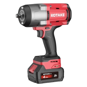 Комплект Rotake T3 акумулаторен ударен гайковерт 20V, 1/2", 1880Nm, 3 скорости, с 2 × 4.0Ah батерии, бързозарядно устройство и куфар