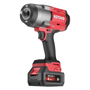 Комплект Rotake T3 акумулаторен ударен гайковерт 20V, 1/2", 1880Nm, 3 скорости, с 2 × 4.0Ah батерии, бързозарядно устройство и куфар