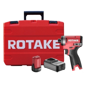Set cheie de impact cu acumulator Rotake S11 16V, 1/4" (6,35 mm) HEX, 180Nm, 3 viteze, fără perii, cu acumulator, încărcător rapid și valiză