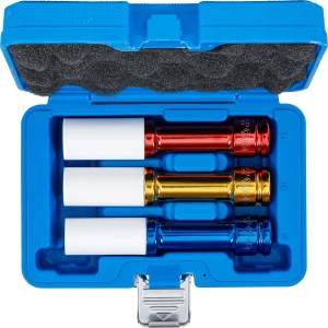 Deep Protective Impact Socket Set 17 / 19 / 21 mm, 150 mm, 3 pcs (1/2")