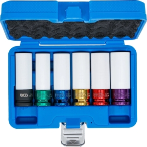 Set tubulare de impact cu protecție 15 / 17 / 19 / 21 / 22 mm + MS17 pentru Mercedes-Benz, 6 piese (1/2")